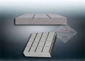 4 - 30 - 30 Küptaş Desenli  Andezit Yer Döşemesi