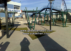 Andezit yer döşemesi ve Andezit Bordür.