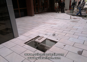 Ebatlı Andezit Yer Döşemesi