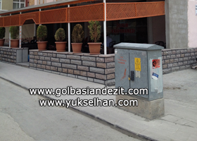 Renkli Derz İle Andezit Kaplama