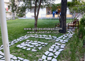 Doğal Görünümlü Andezit Yer uygulaması