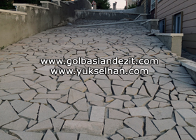 Doğal Görünümlü Andezit Yer Döşemesi