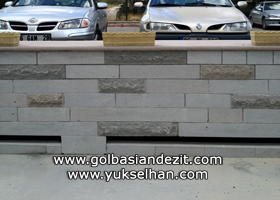 Andezit duvar kaplaması ve Andezit harpuşta