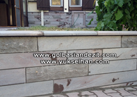 Andezit duvar kaplaması ve Harpuşta