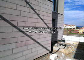 Düz Andezit Duvar Kaplaması.